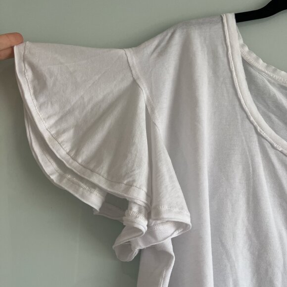 We The Free T-Shirt Bundle (2) Oversized Black Curved Hem Tee & White Cropped S - Picture 8 of 9